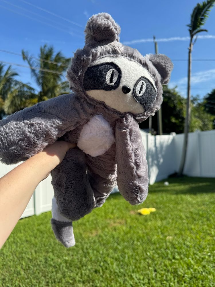 raccoon plush based on ava from bb27