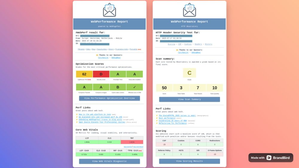 🎉 WebPerformance Report Week #30 is out! ✅