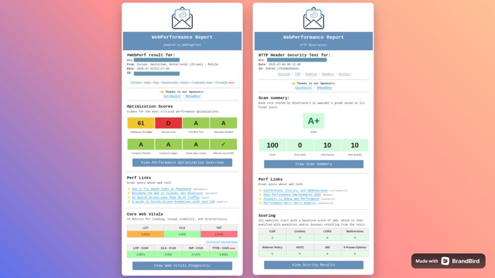 🎉 WebPerformance Report Week #27 is out! ✅