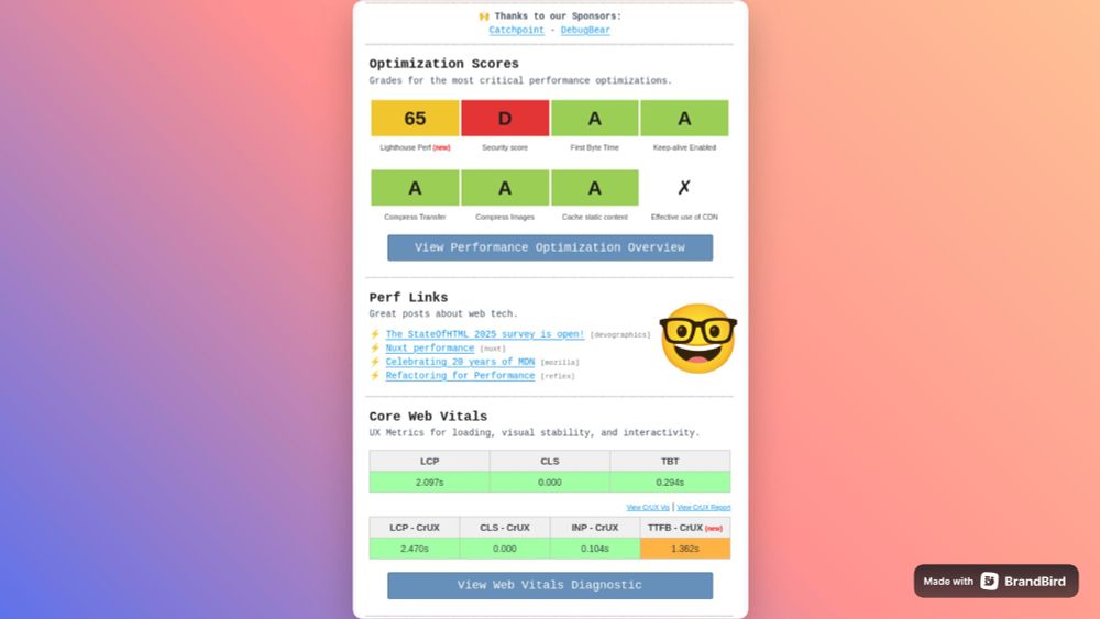 ⚡Featured posts this week from Perf Links by WebPerformance Report: