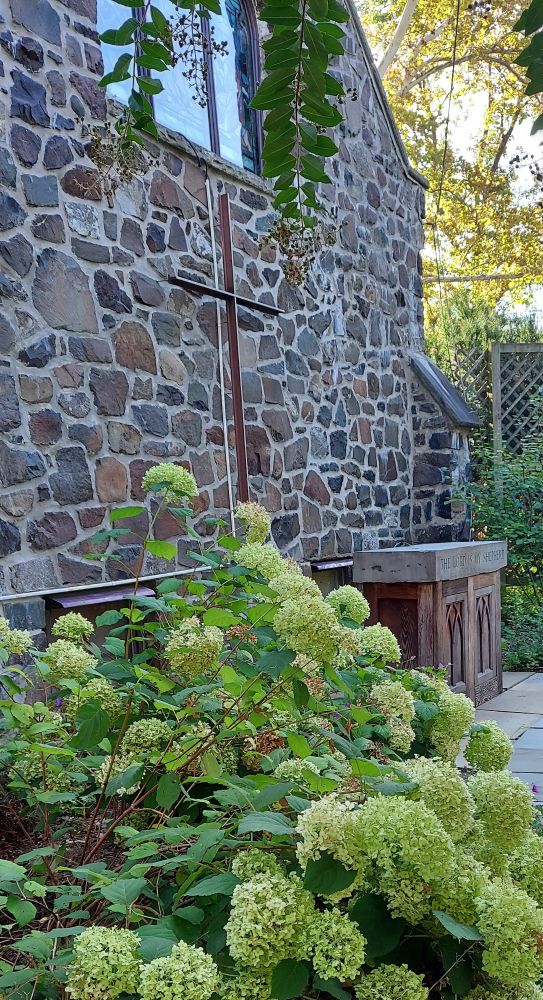 Church garden altar