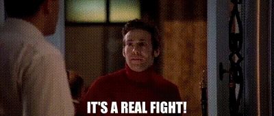 It's a real fight quote from Bridget Jones Diary