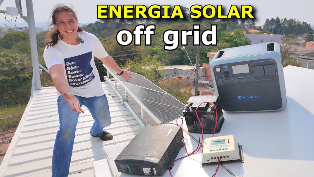 COMO É FACIL MONTAR UM SISTEMA DE ENERGIA SOLAR OFF GRID