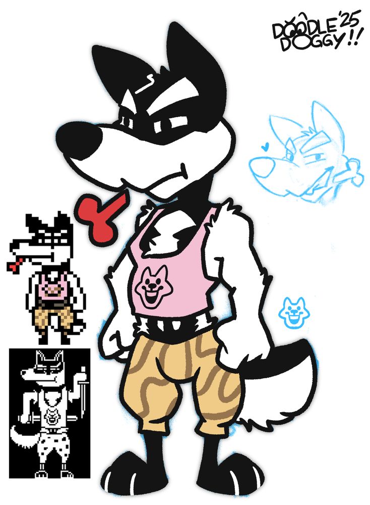 Illustration of Doggo from Undertale