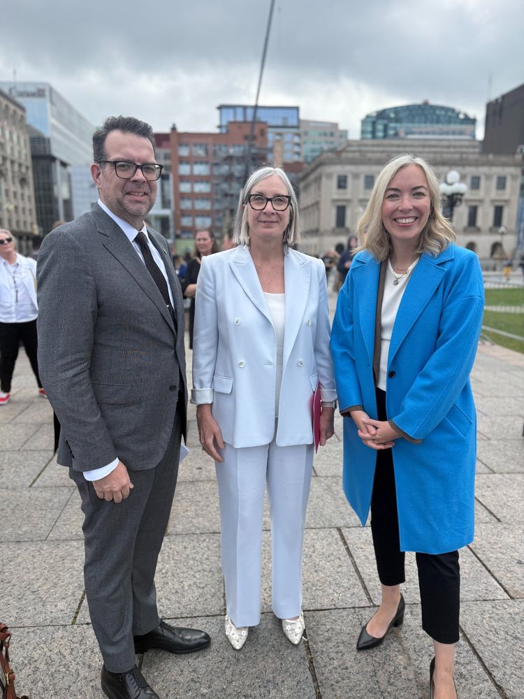 Christopher T. Sutton with Minister Hajdu and Parliamentary Secretary Church.