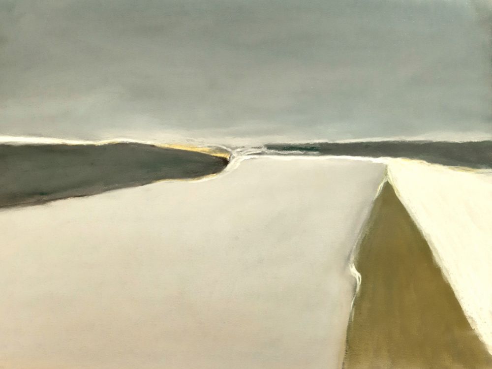 Polderlandschap, minimalistisch 