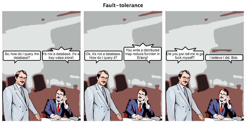The fault-tolerance comic with the punchline “did you just tell me to go fuck myself?” “I believe I did, Bob”