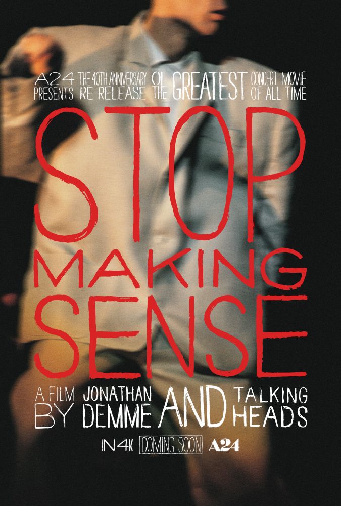 Movie poster for Talking Heads’ Stop Making Sense