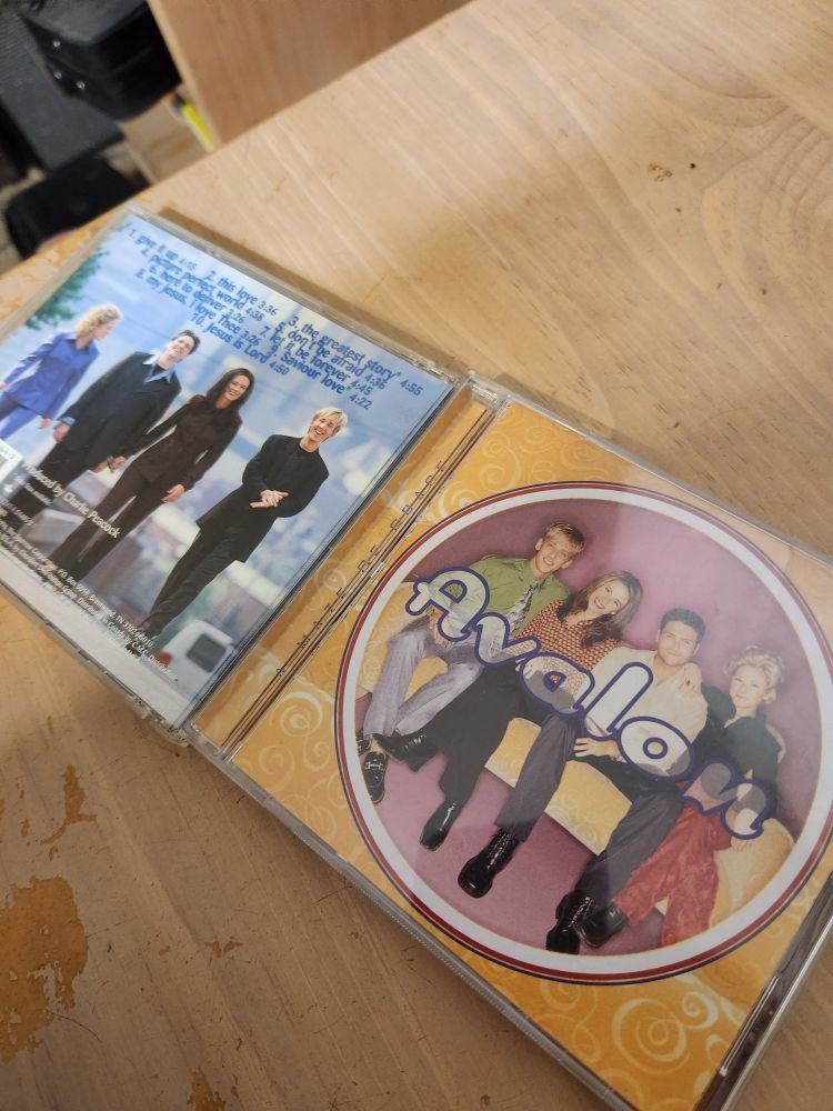CDs from the 90s CCM group Avalon
