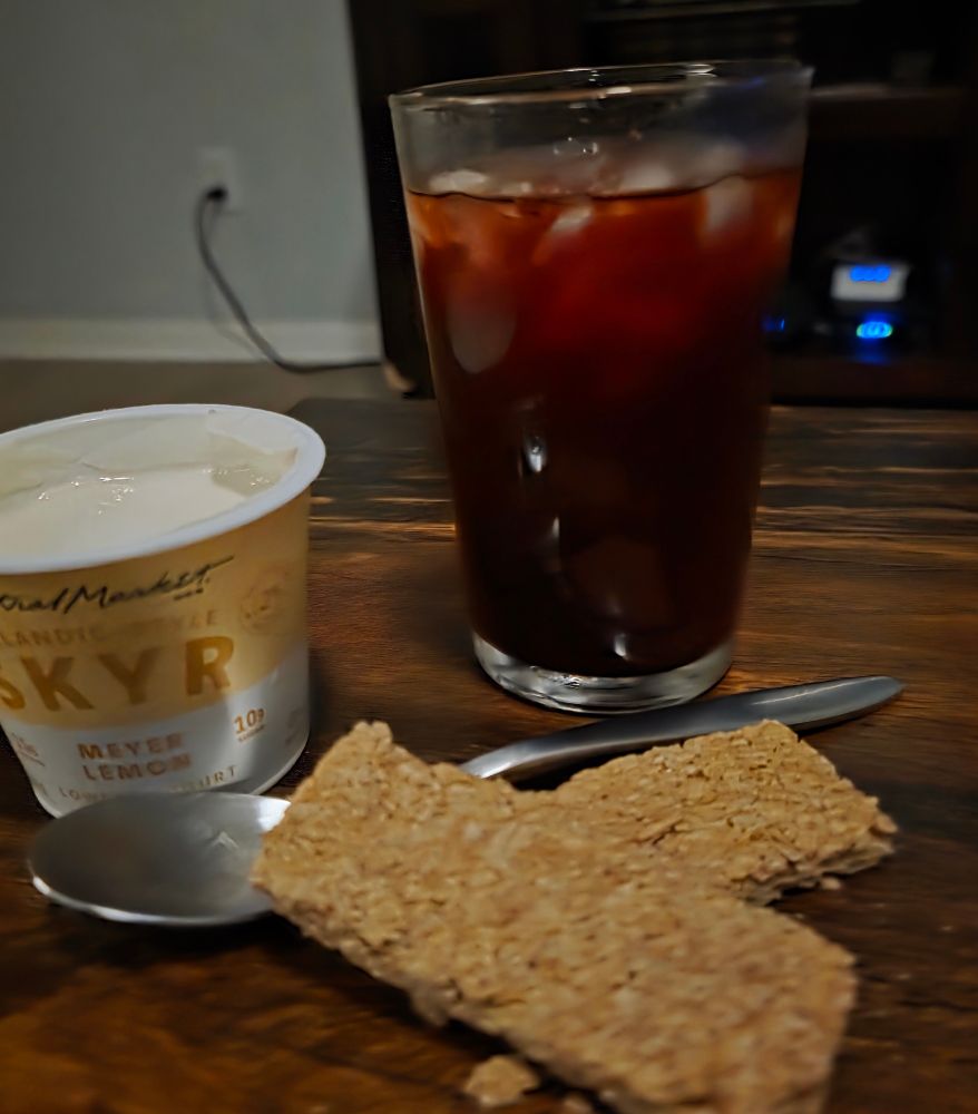 Delicious snack in dimmed light 