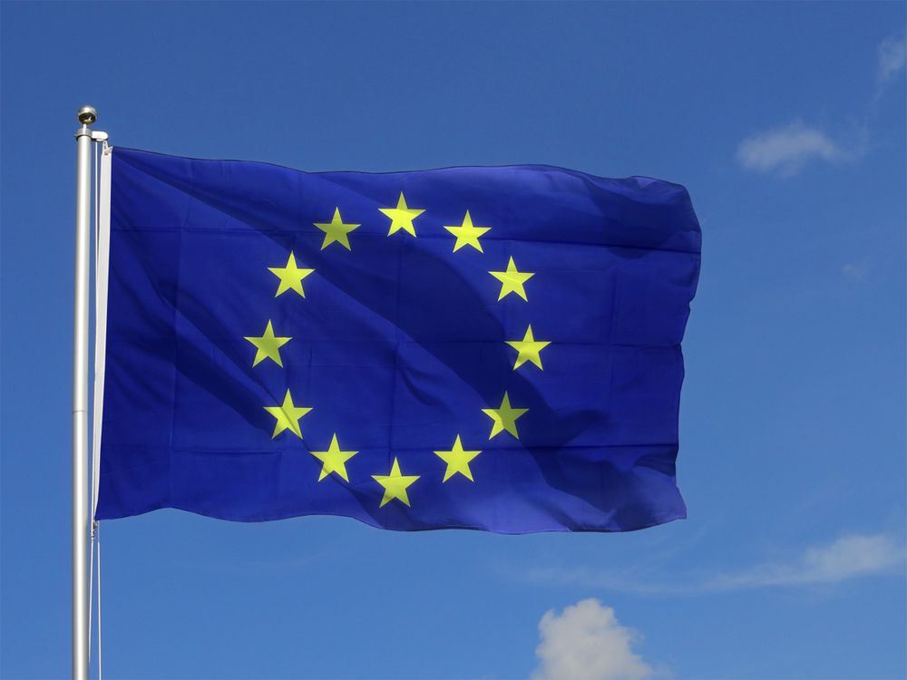 The European Union flag.