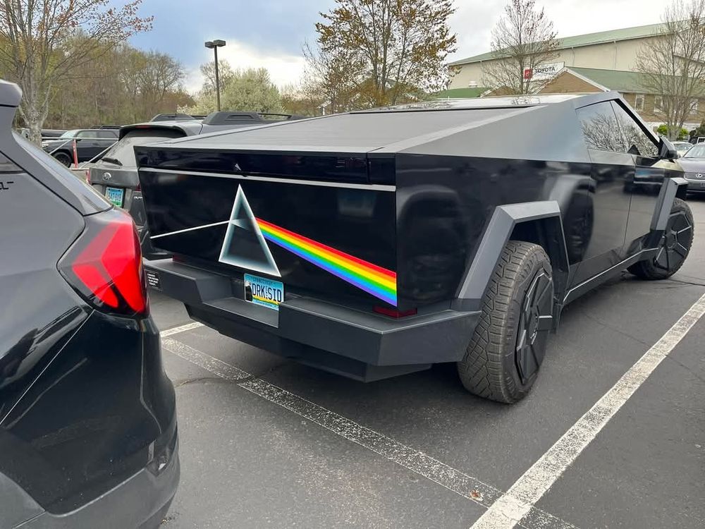 Dark side of the moon cyber truck