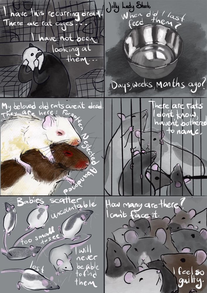 Rat nightmare that the rats are not being taken care of by: jolly lady rat
