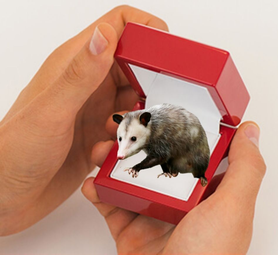 IT'S AN OPOSSUM