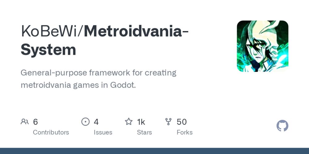 GitHub - KoBeWi/Metroidvania-System: General-purpose framework for creating metroidvania games in Godot.