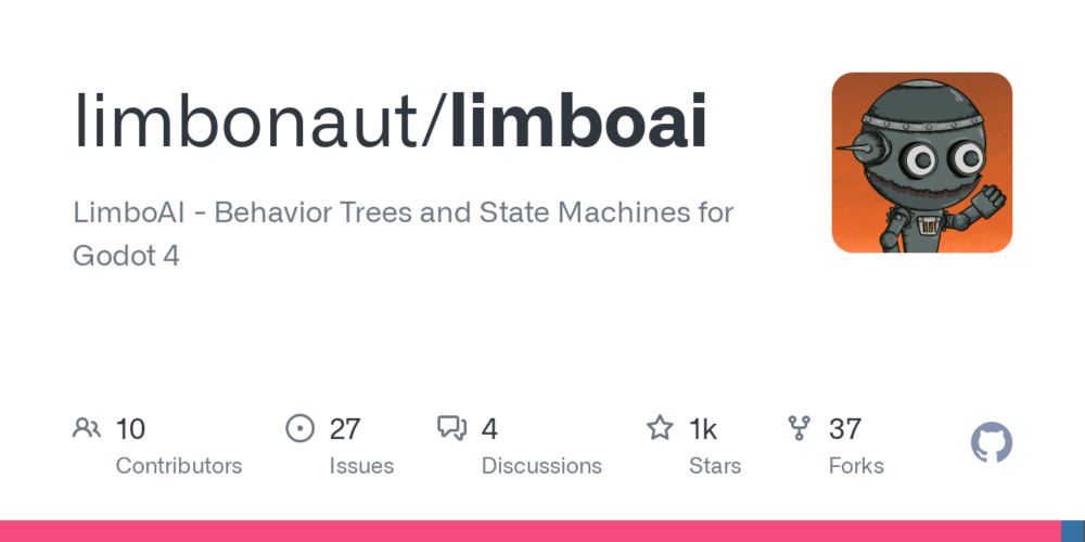 GitHub - limbonaut/limboai: LimboAI - Behavior Trees and State Machines for Godot 4