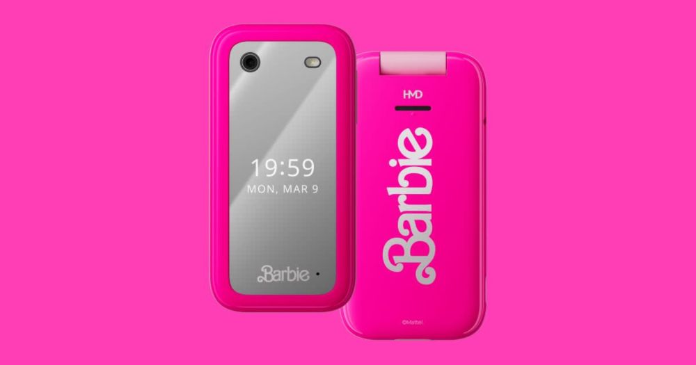 Barbie™ Flip Phone: Chic Design, Customizable, and Perfect for Disconnecting