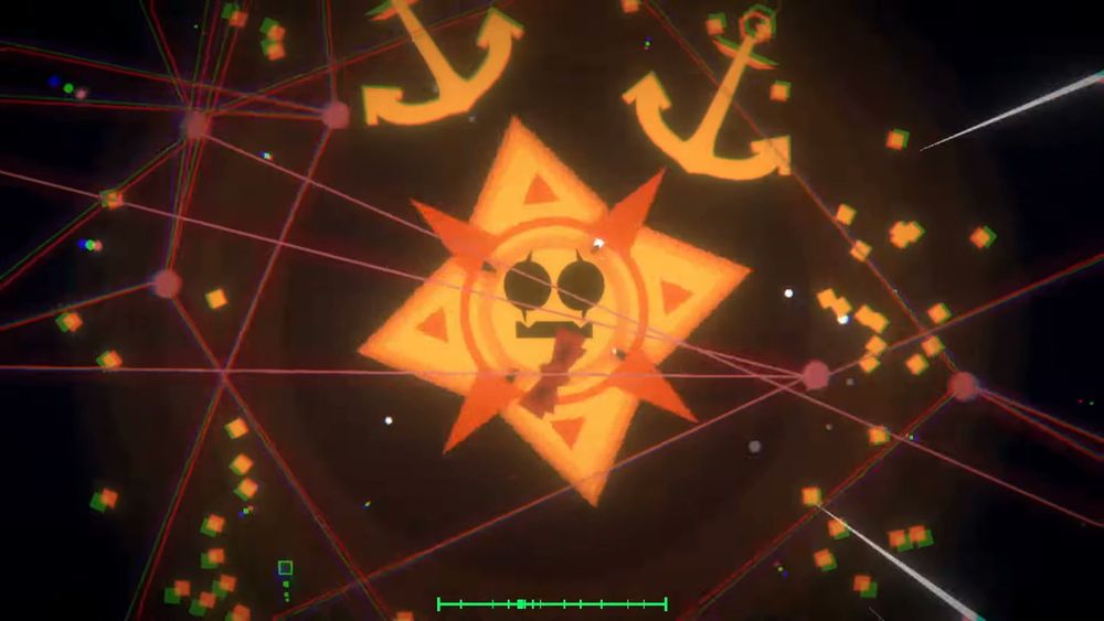 Screenshot of Antares attacking with two anchors in Birth of the Sun.