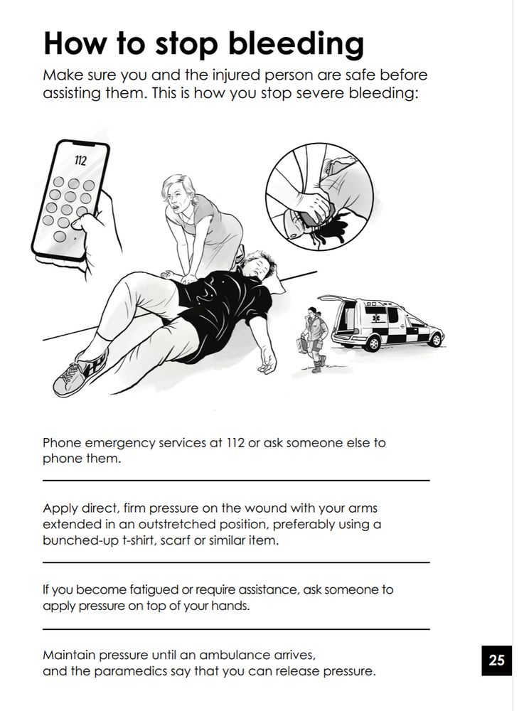 Screenshot: Abdrücken einer Blutung