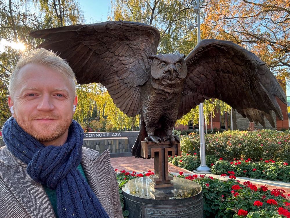 Me with the Temple University mascot the owl.