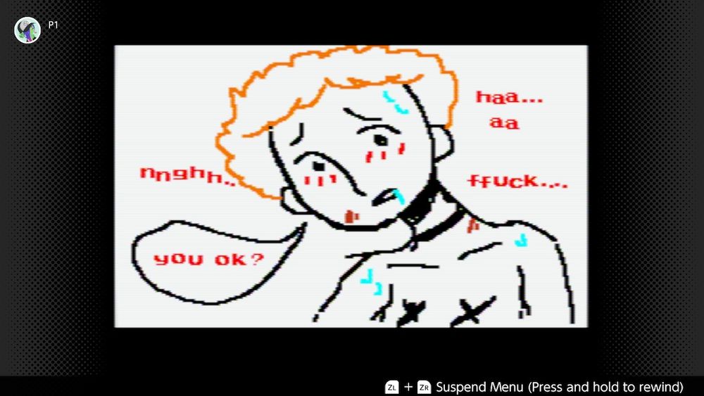 A trans girl asking her partner if they're ok after having sex while moaning.