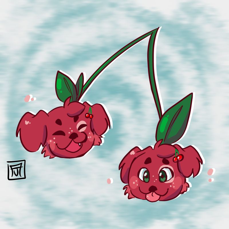 cherry pups attack on sophmarten