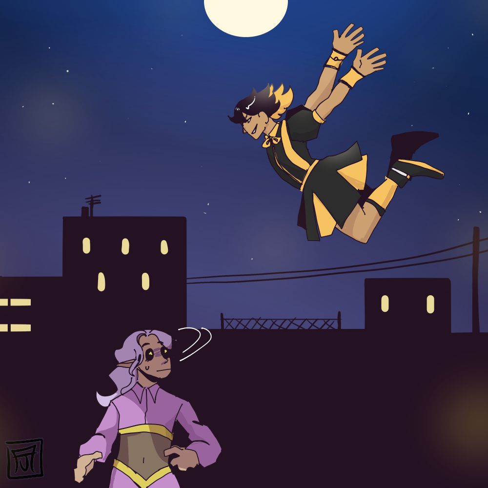 Magical girl attack for rainbow