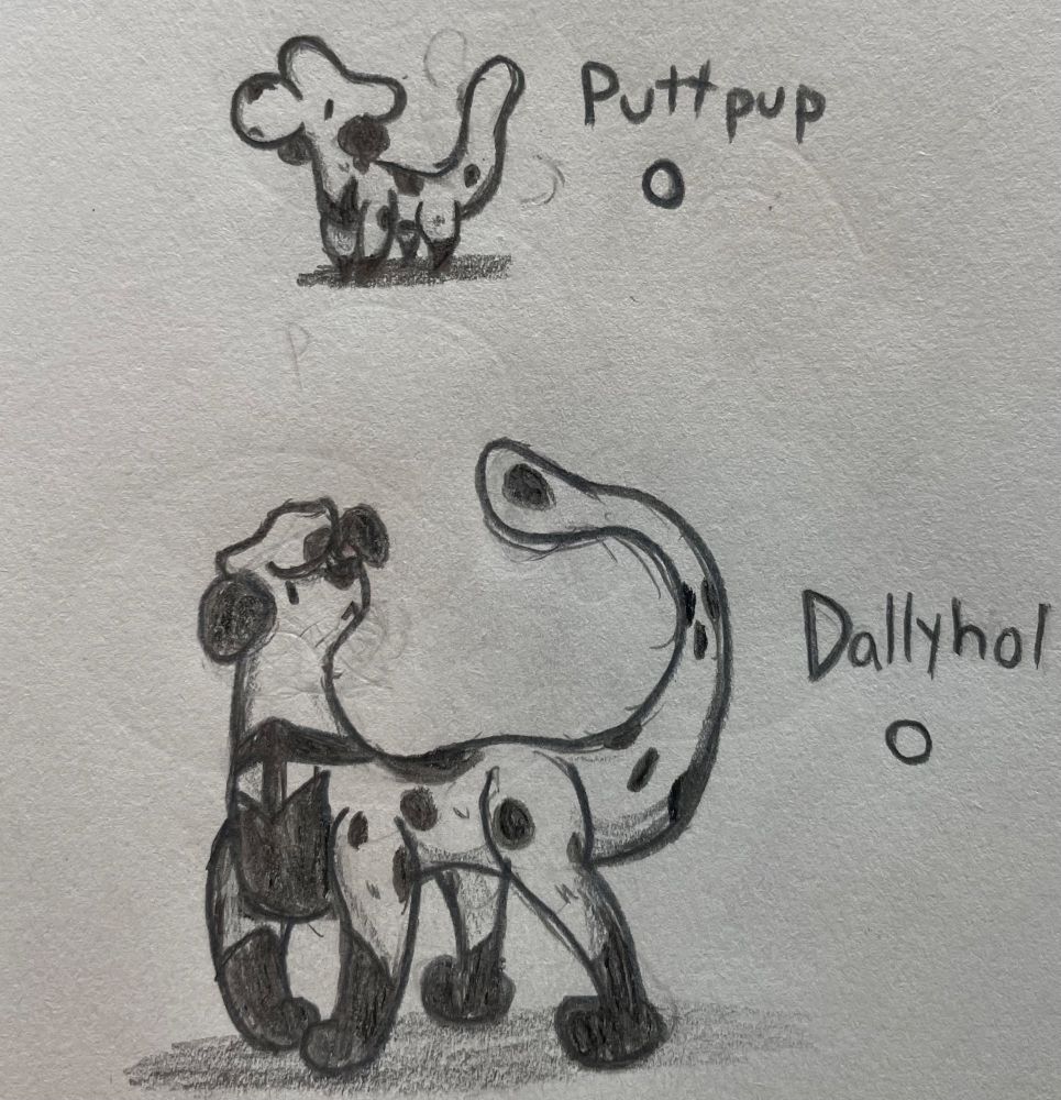 Puttpup and Dallyhol
The Spot Dog Pokémon
Normal