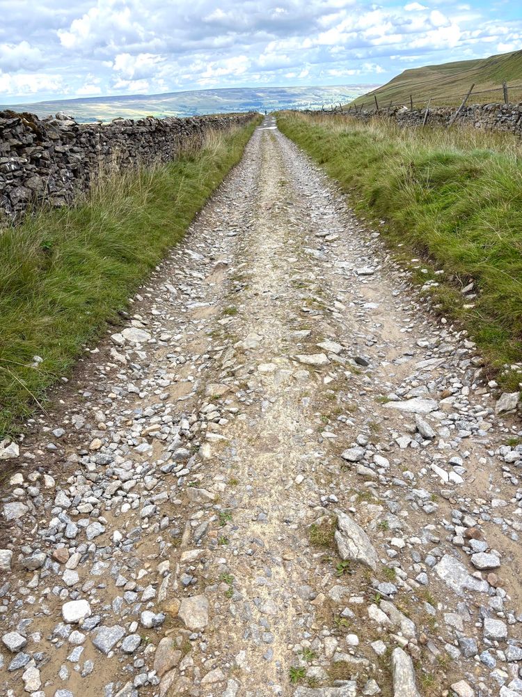 The Old Cam road towards Bainbridge in the Yorkshire Dales