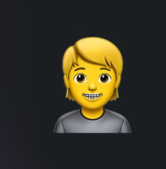 genmoji of person with weird creepy ai distorted braces
