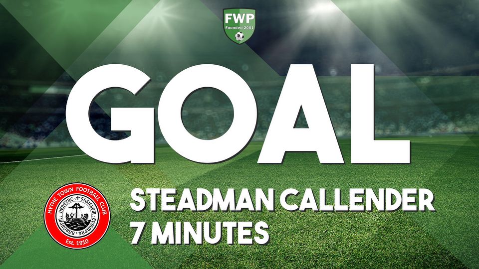 GOAL: HYTHE TOWN 1-0 Rusthall - Steadman Callender (7')