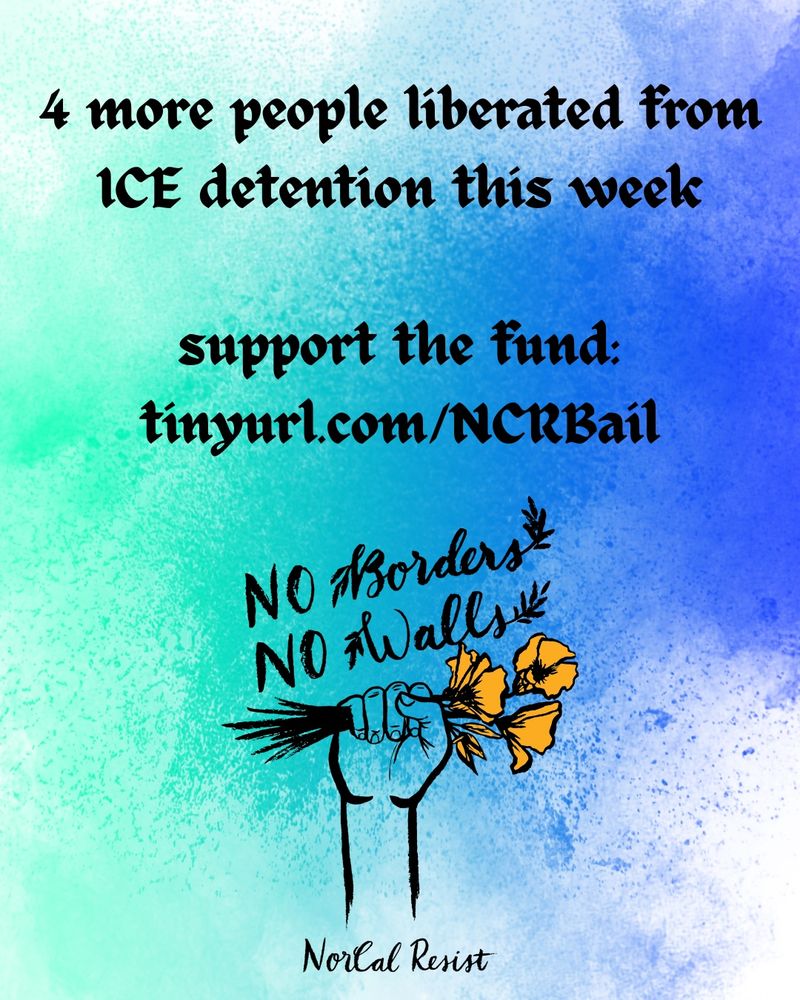 We were able to free 4 people from immigration detention this week. Help with the next liberation by donating to the fund at tinyurl.com/NCRBail