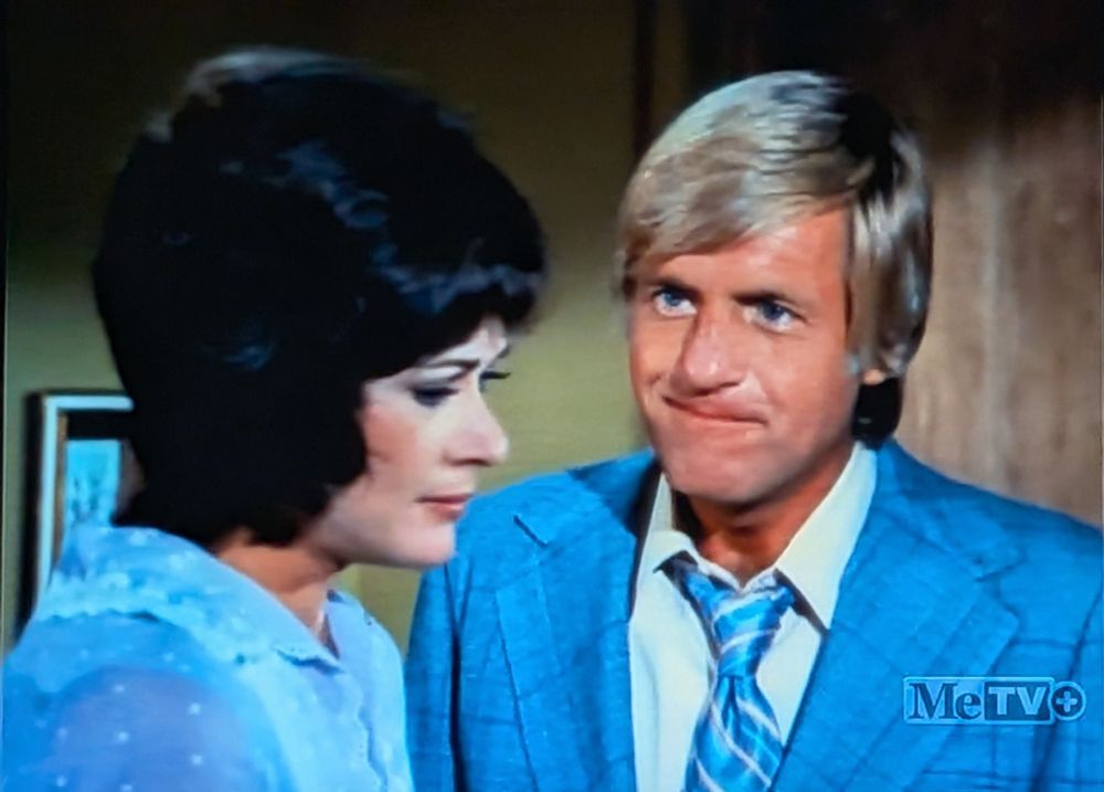 Actors Jessica Walter and Jerry Van Dyke on an episode of Love American Style. 