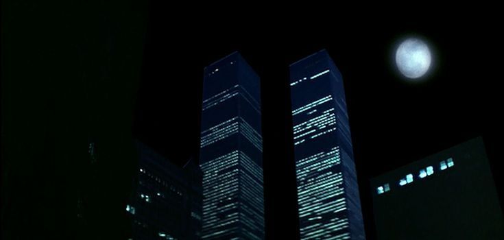 The World Trade Center in a scene from the 1976 movie King Kong 