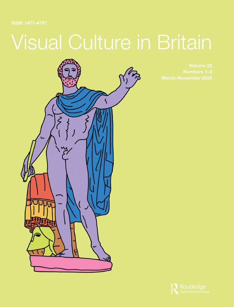 Visual Culture in Britain cover with image by Hardeep Dhindsa titled "Titus Aelius Hadrianus Antoninus Pius (digital illustration, 2021)
