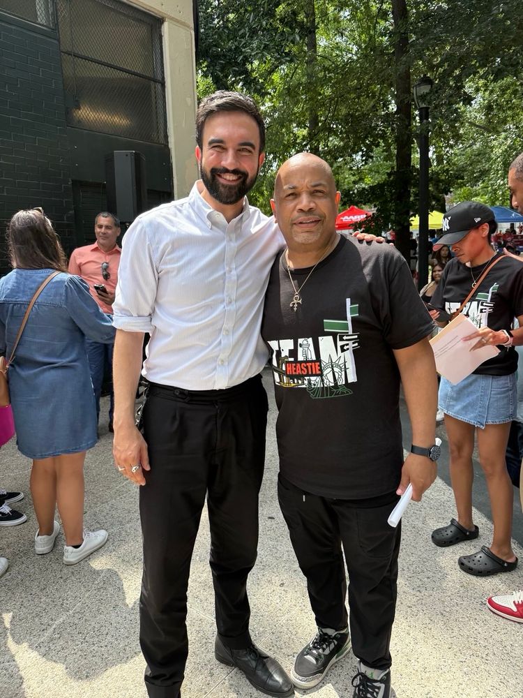 Zohran and Assembly Speaker Carl Heastie.