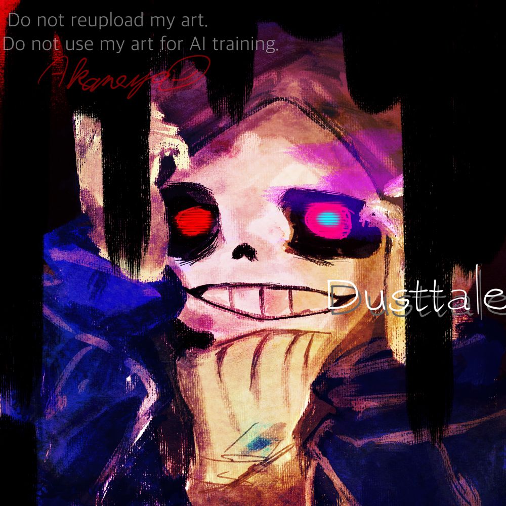 #地下AU深夜の真剣お絵描き60分一本勝負
お題"Dusttale"