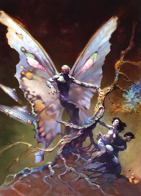 Frank franzettas horny mothman.