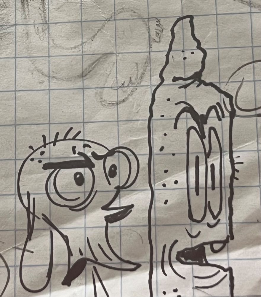 Ren next to some weird margin doodle