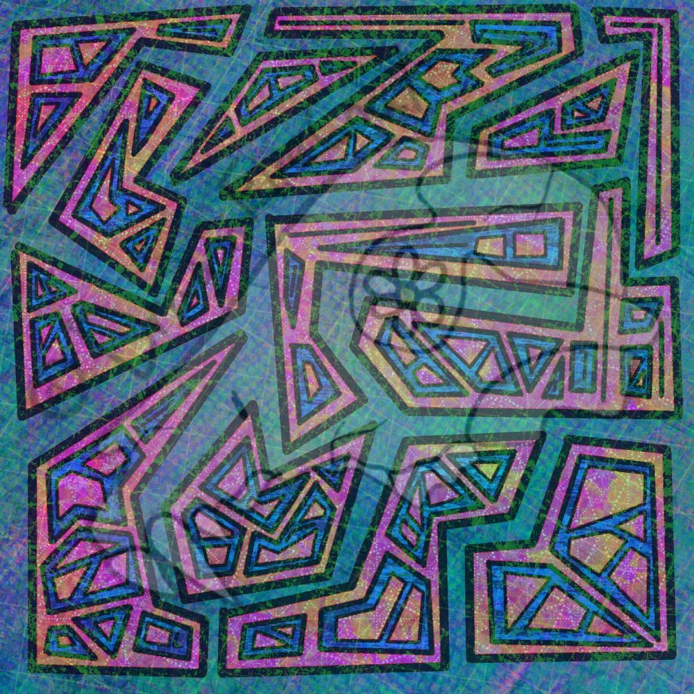 Geometric patterns and bright colors