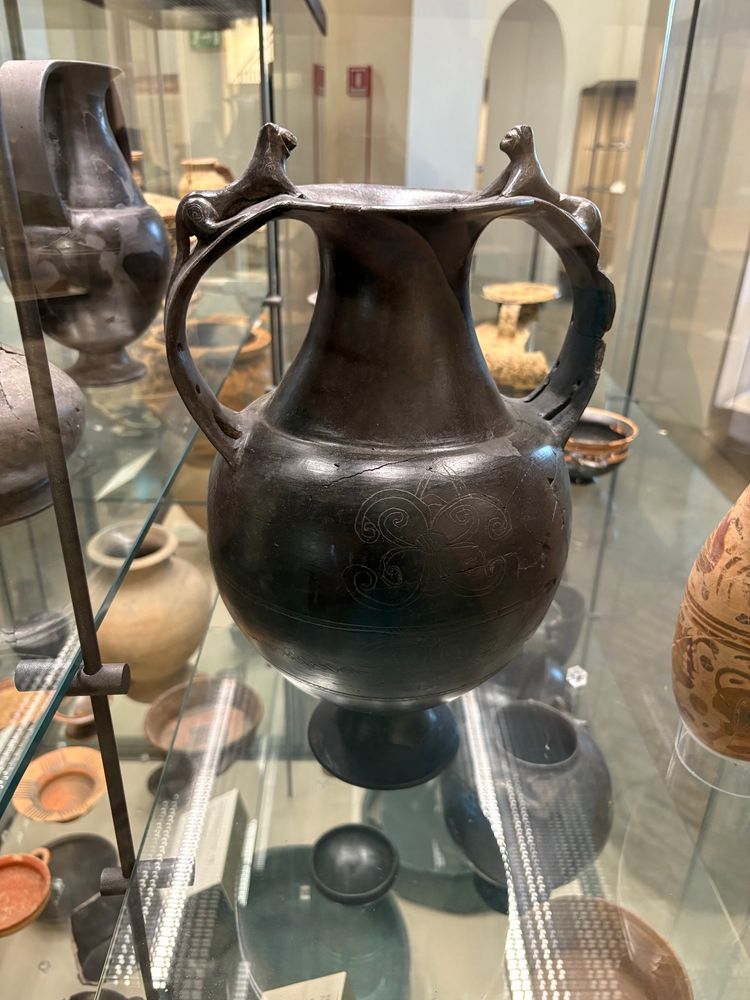 A lovely piece of bucchero, Capua Museum