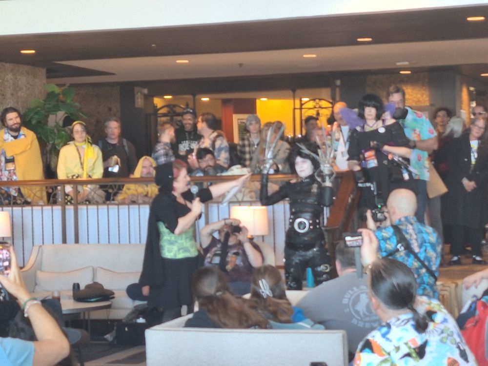 Louis almost blending in with the crowd while taking Cosplay photographs.