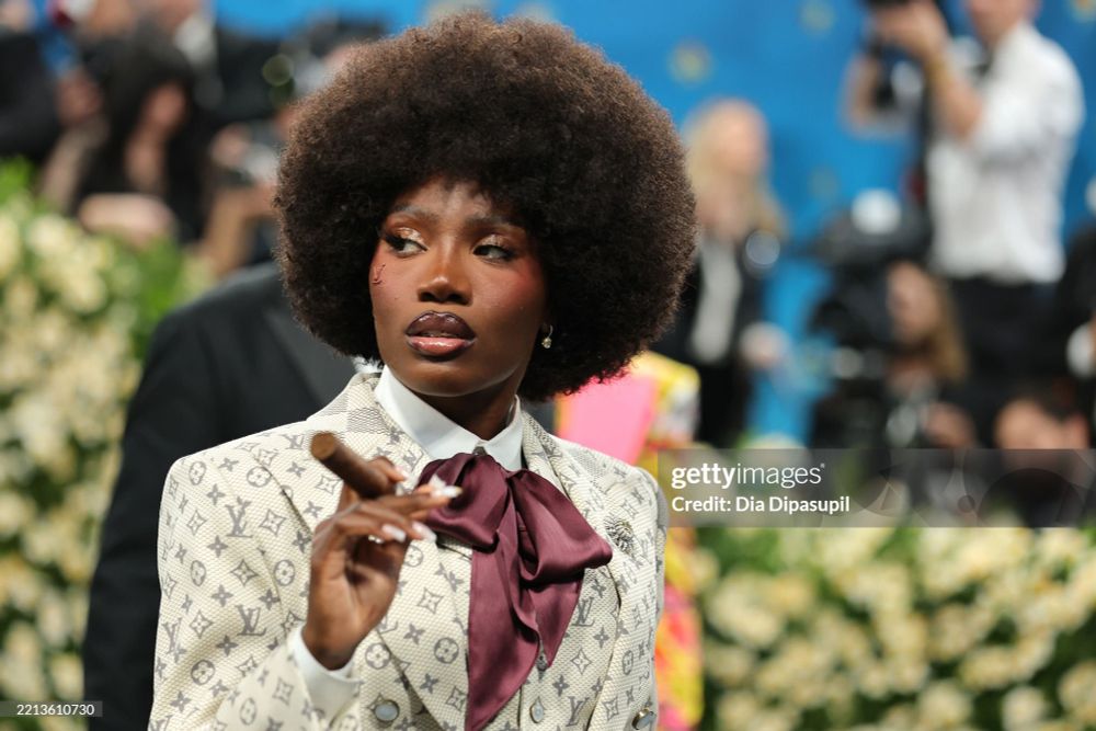 NEW YORK, NEW YORK - MAY 05: Doechii attends the 2025 Met Gala Celebrating "Superfine: Tailoring Black Style" at Metropolitan Museum of Art on May 05, 2025 in New York City. (Photo by Dia Dipasupil/Getty Images)
