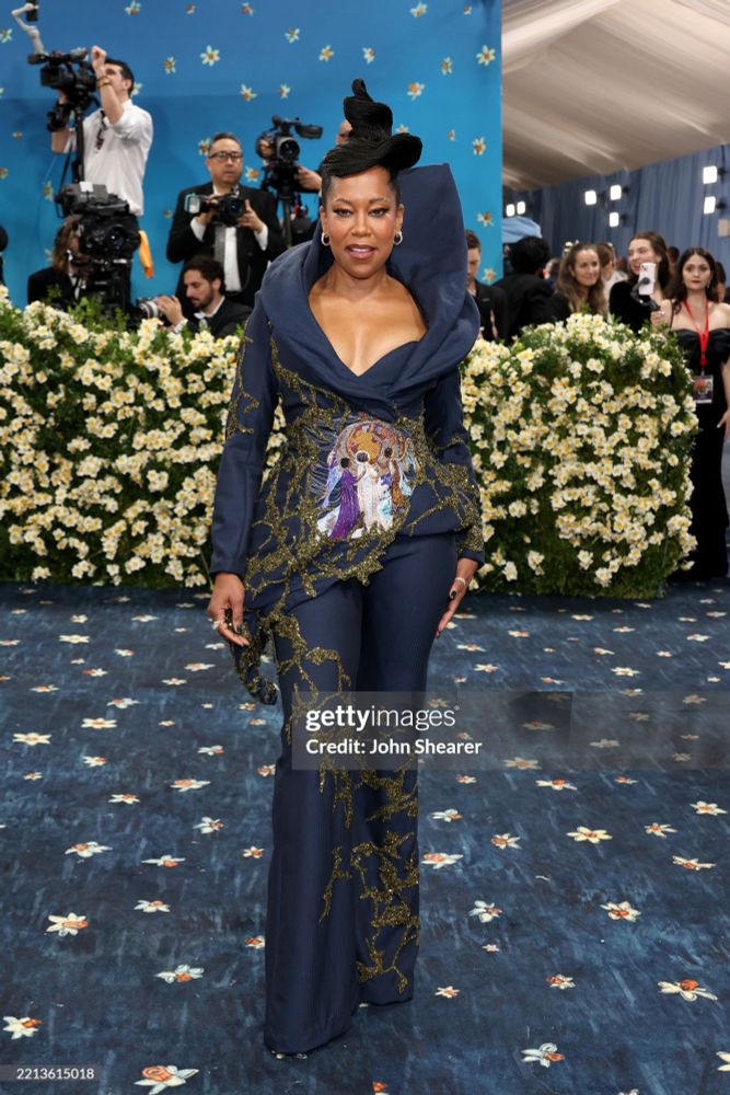 NEW YORK, NEW YORK - MAY 05: Regina King attends the 2025 Met Gala Celebrating "Superfine: Tailoring Black Style" at Metropolitan Museum of Art on May 05, 2025 in New York City. (Photo by John Shearer/WireImage)
