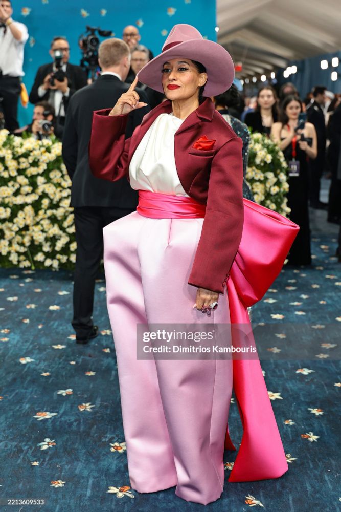 NEW YORK, NEW YORK - MAY 05: Tracee Ellis Ross attends the 2025 Met Gala Celebrating "Superfine: Tailoring Black Style" at Metropolitan Museum of Art on May 05, 2025 in New York City. (Photo by Dimitrios Kambouris/Getty Images for The Met Museum/Vogue)
