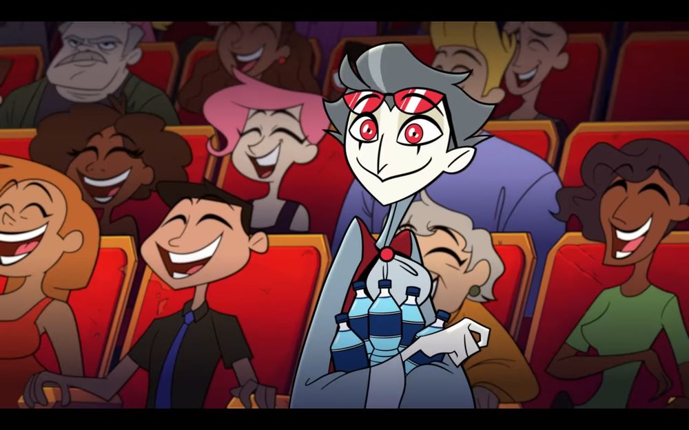 Cute Human Stolas holding water bottles💜💜