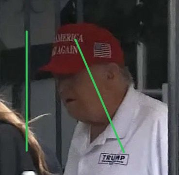 Green line test with trump and a fence post