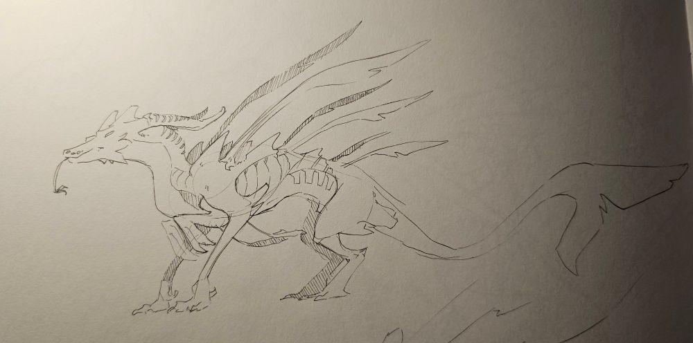 Alien like dragon design 

#art #furry #furryart