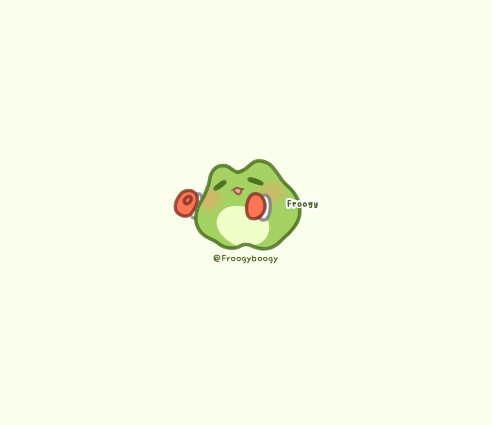 Little green frog that has red boxing gloves on, smiling and ready to beat his opponent down! 