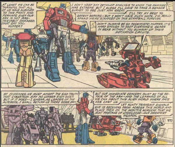 Even more exposition! Barely any room for robots!